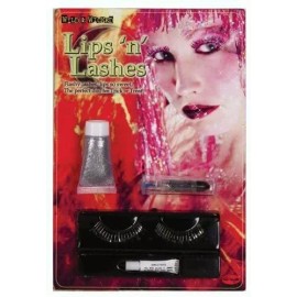 Fun World Wild & Wicked Lips n' Lashes Fun World Vampiress Glitter Lipstick & Eyelashes