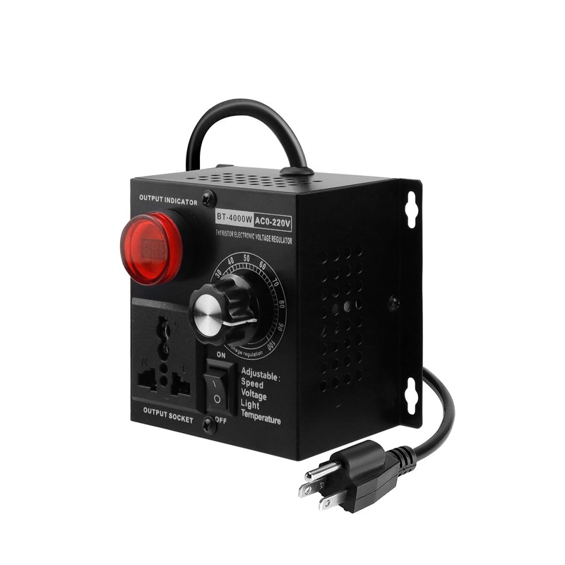 Antrader 1Pcs AC Variable Speed Controller，15A 220V 4000W SCR Voltage