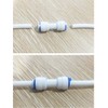 E-outstanding 5-Pack RO Water System Equal Straight 1/4" Plastic Quick