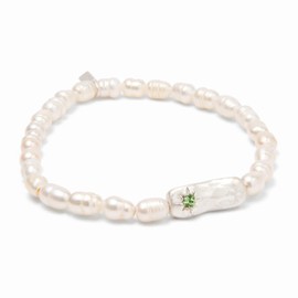Scout Curated Wears - Pearl Affirmation Bracelet - Luck/Silver