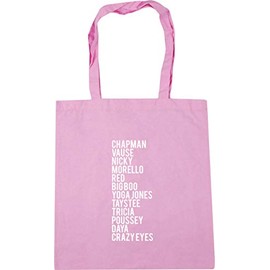Hippowarehouse Chapman, Vause, Nicky, Morello, Red Big Boo, Yoga Jones, Taystee, Tricia, Poussey, Daya, Crazy Eyes Tote Shopping Gym Beach Bag 42cm x38cm, 10 litres