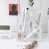 Plus Nao Pen Holder, Acrylic, Transparent, Clear Pen Stand, Pencil