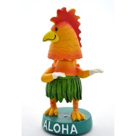 DIXIE STORE Nodding Figure Car Funny Hawaii Decorative Car – 11 cm Bobble Figure Car Gadget – Nodding Dog for Car Decoration Indoor – Cars Toy – Car Interior Accessories Interior Decoration – Chicken