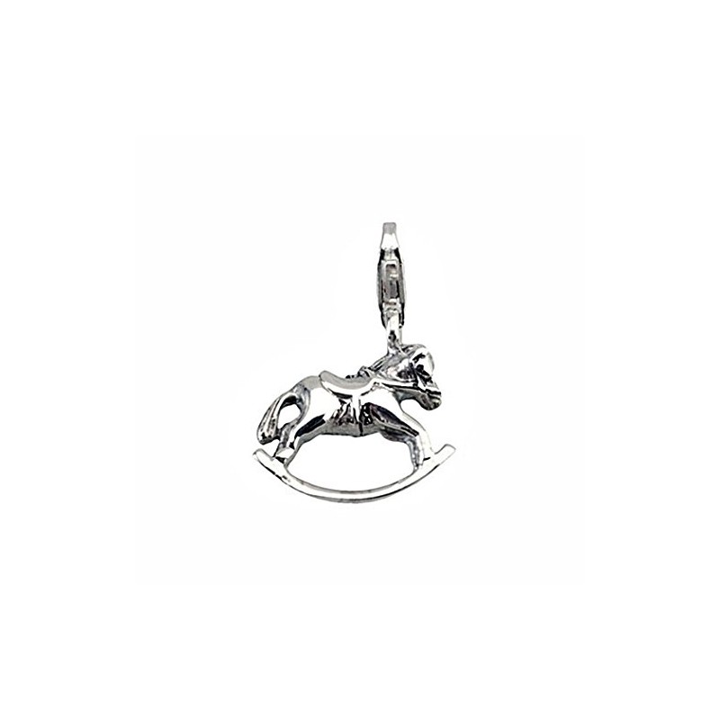 925 M Law Rocker [5334] Horse Silver Charm