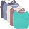 HOMYBABY® Pack of 5 Baby Bibs Waterproof - Terry Bib