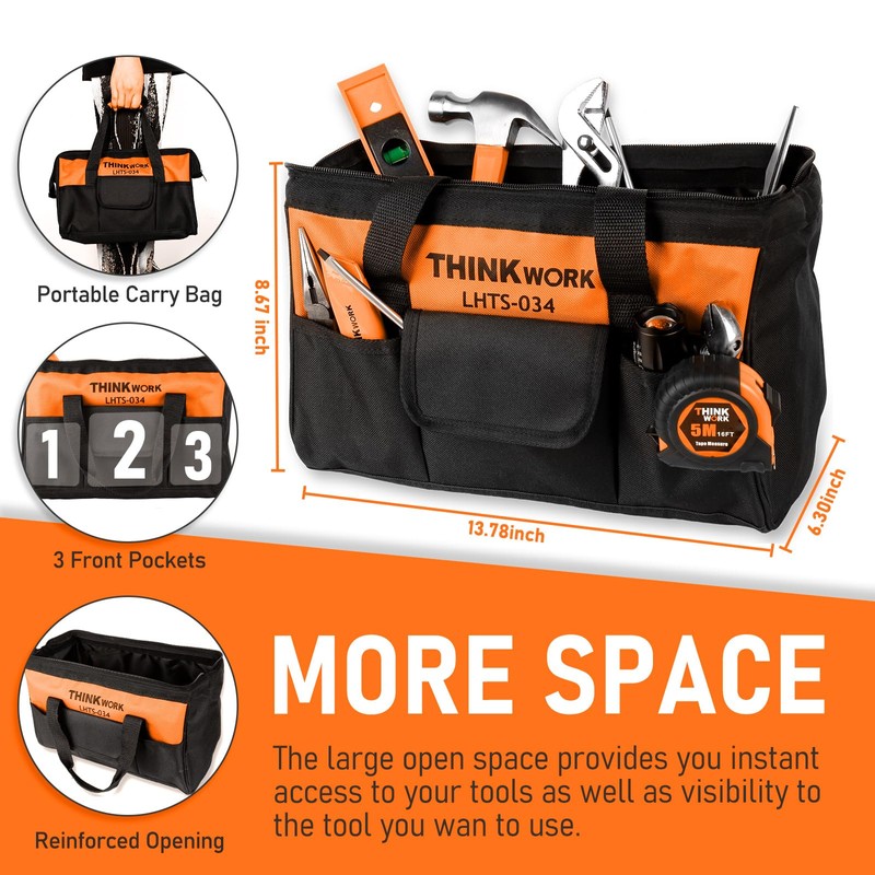 THINKWORK Tool Set - 207 Piece Portable Home Repairing Tool