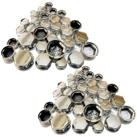 Moderno La Tail Nut Cover Universal Motorcycle Screw Nut Cap Screw Cover Decoration Protection Motorcycle Scooter YM-293-NC Silver