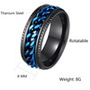 Udolfly Mens Fidget Rings Anxiety Rings for Men Womens Chain