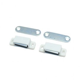 Magnetic Door Catch Latch - One-Touch Stainless Steel Snap for Wardrobes & Cabinets 2P 6ea