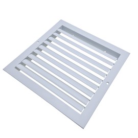 DECOAIRCON 8" X 8" Aluminum - Return Grille Easy Air Flow Linear Bar Grilles HVAC Vent Grille White (8 * 8)