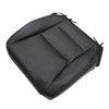 Priprilod Black Leather Front Driver Side Bottom Replacement Seat Cover