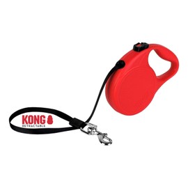 Kong Correa Retractil Trail Roja Mediana