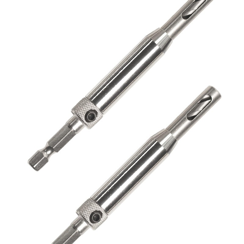 3Pcs Self-Centering Hinge Drill Bit Set - 1/4" Hex Shank