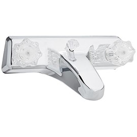 UNITED STATES HDW P050B P-050B Mobile Home Tub & Shower Diverter Center Plastic Underbody, 8", 8"