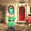 Inflatable St. Patrick Doll for Yard Garden Decorations Indoor and