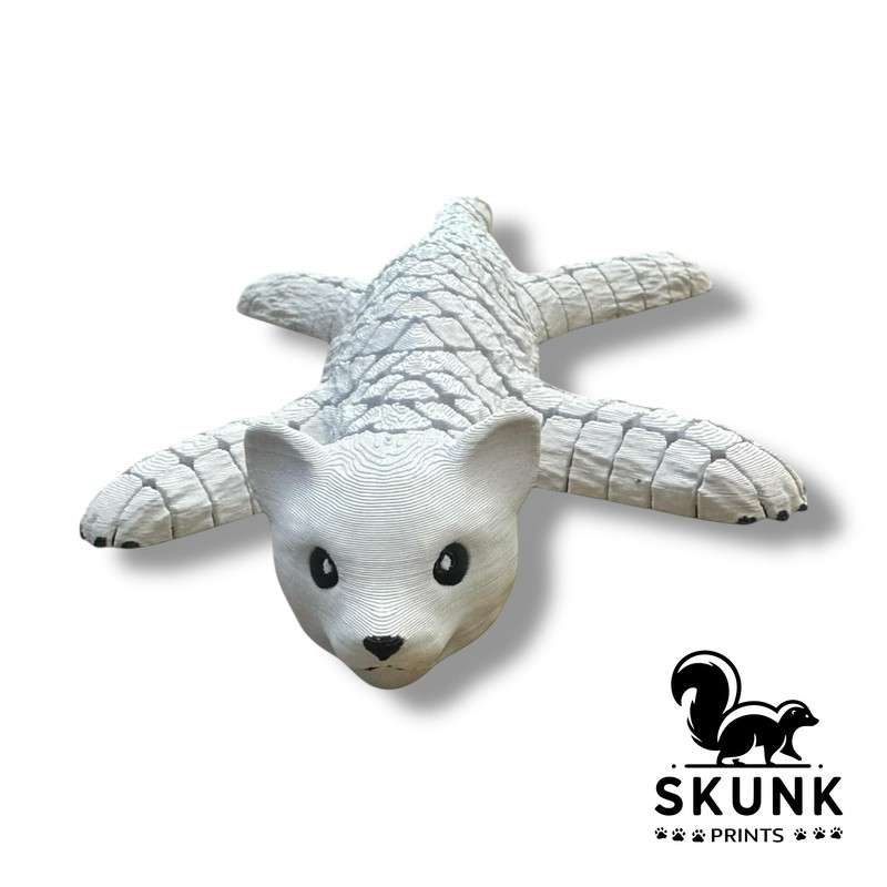 Skunk Prints HyperFlexi™ Articulated Sable 3D Printed, Flexible Sensory Fidget,