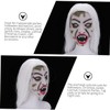 WOONEKY Zombie Horror Grimace Ghost White Hair Full Comfortable for
