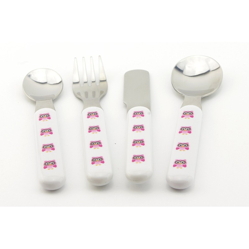 SmileKIDZ ~ OLIVIA OWL ~ Deluxe 7 Piece Eating Set