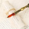 GC QUILL Feather Glass Dip Pen and Ink Set, Glass