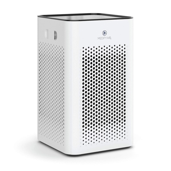 Medify Air MA-25 Air Purifier with H13 True HEPA Filter | 1,000 sq ft Coverage | for Allergens, Wildfire Smoke, Dust, Odors, Pollen, Pet Dander | Quiet 99.9% Removal to 0.1 Microns | White, 1-Pack