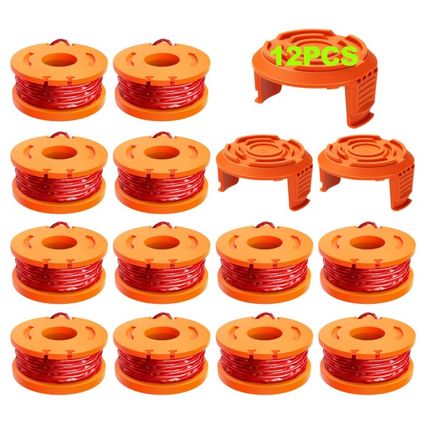 15 Pack Trimmer Spool Line for Worx,(WA0010)Replacement Trimmer Spool Line