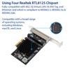 IO Crest Quad 2.5 Gigabit Ethernet PCI Express PCI-E Network