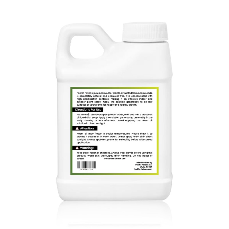 Pacific Pelican 100% Pure Cold Pressed Concentrated Neem Oil for