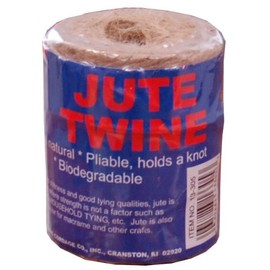 T.W Evans Cordage 13-408 4 Poly 28 Jute Twine 180-Feet Tube