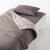 Muji 83412791 Smooth Fleece Pillow Cover, Dark Brown, 16.9 x
