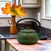900ml Small Cast Iron Tea Kettle, SECHUDO Teapot Coated with