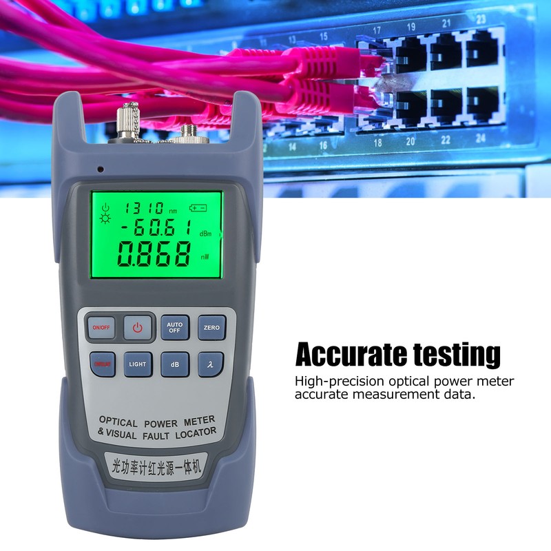 DXP-50D Optical Power Meter Handheld Red Light Fiber Light Decay