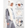 LATTEMARMALATTE Cute Cat Ears Winter Hat, 3 in 1 Plush