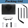 Under Vehicle Inspection Mirror, 12 inch Inspection Mirror with Wheels