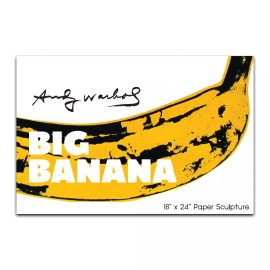 Andy Warhol Big Banana Sliceform Paper Sculpture