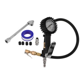 HEROFFIX 1 Set Tire Pressure Gauge Gear Sleeve 0-160 PSI GHI01-A35-160PSI Air Pressure Meter for Cars