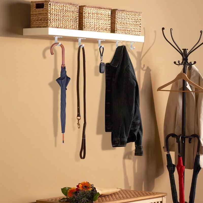 UNINGYI Pack of 20 Key Hooks, Coat Hooks, Ceiling Hooks,