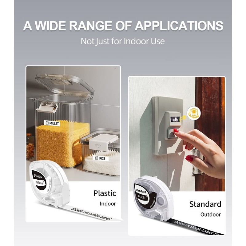 Phomemo P12 Label Maker, Bluetooth Label Maker Machine with Tape,