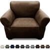 Single Sofa Cover Leather Look Chair Covers for Living Room