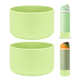 HEYSKAY 2PCS Silicone Boot for Owala Flask Water Bottle 32oz Anti-Slip Protective Sleeve for Owala Twist,FreeSip and Flip Stainless Steel Water Bottle BPA-Free Boot Bottom Base