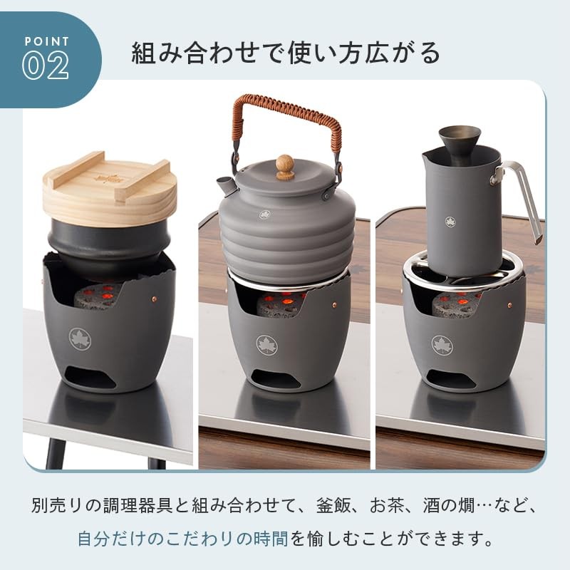 Logos Kamado CHA! 81064146 Gray Size: Approx. Width 5.5 x