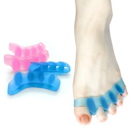 SUNFATT Toe Separators for Women,Toe Spacers for Women,Relieves OverlappingToes,Bunions Corrector and Hammer Toe Pain,Gel Toe Spreader Separates Toes and Relaxes Toes.