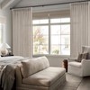 Greyish Brown Natural Linen Curtains 84 Inch Length 2 Panels