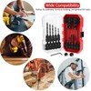 15 Piece Countersink Drill Bit Set for Woodworking, Tapered Drill