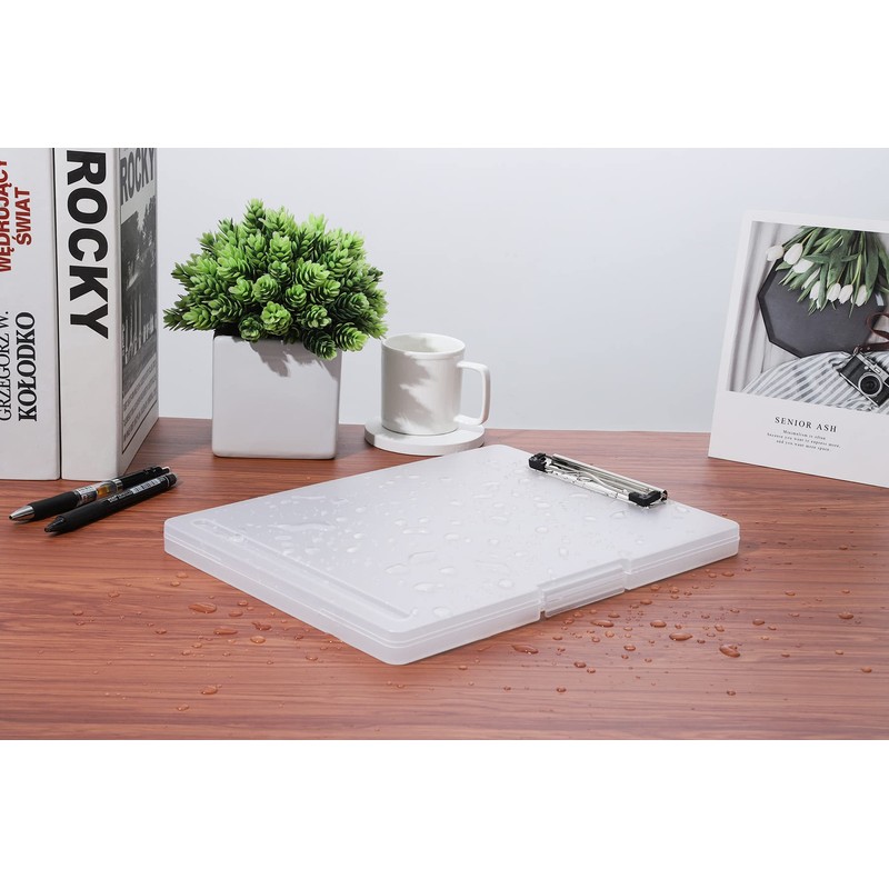 Panavage Clipboard Folder a4 File Board Binder Conference Pad Translucent