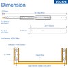 VADANIA 28" Industrial Grade Heavy Duty Drawer Slide with Lock