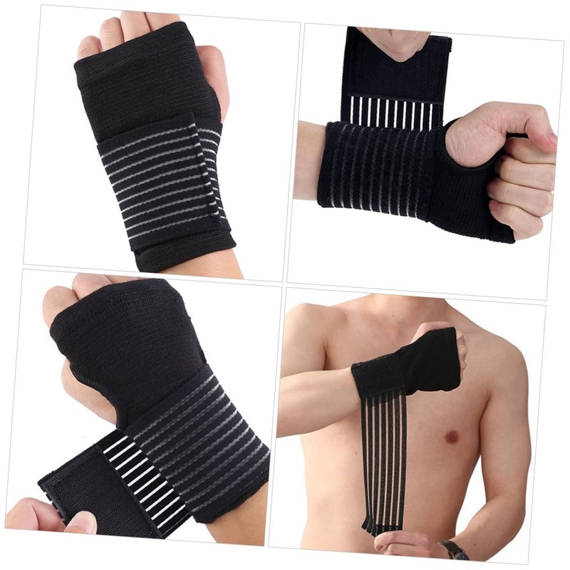 Healeved 4pcs Weightlifting Wrist Brace Comfortable Wrist Support for Sports