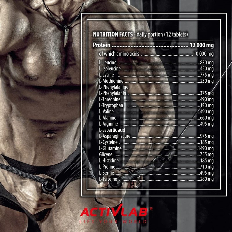 Activlab Amino Complex 300 Tabletten, Granatapfel Geschmack, BCAA, Arginin, Muskelmasse,