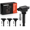 A-Premium Set of 4 Ignition Coil Pack and Iridium Spark