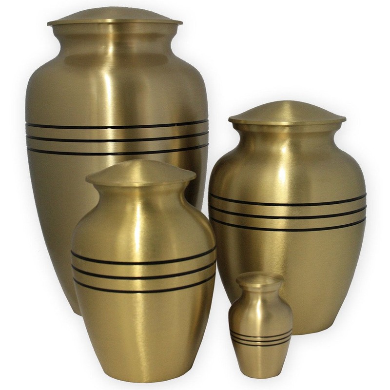 Beautiful Life Urns Dignity Gold Extra Small Cremation Urn