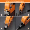 Ceisazira 3-in-1 Stapler for Wood, Hand Stapler with Clips, Staple